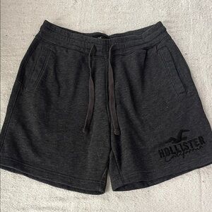 Hollister Men's Charcoal Athletic Shorts